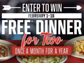 Bubba’s 33 Valentine’s Day Dinner For Two Sweepstakes